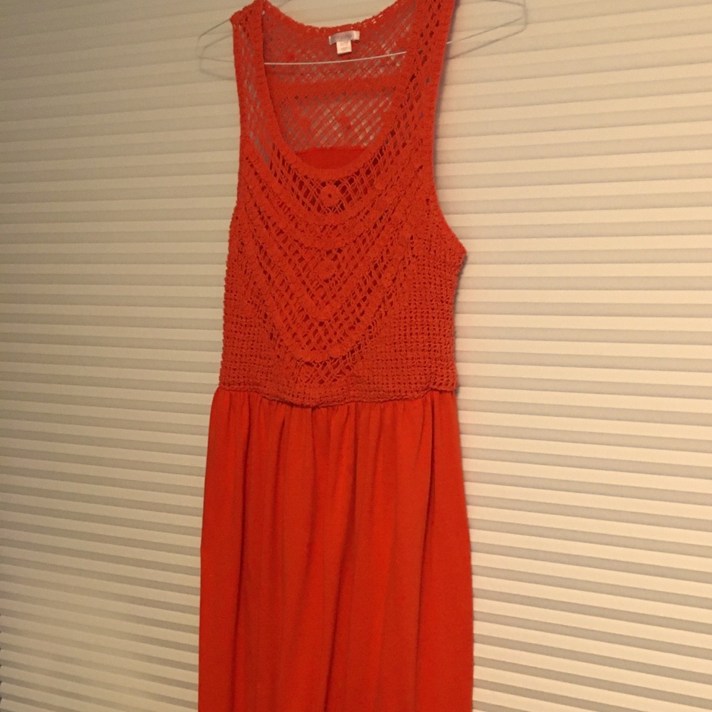 Beautiful Orange Maxi Dress